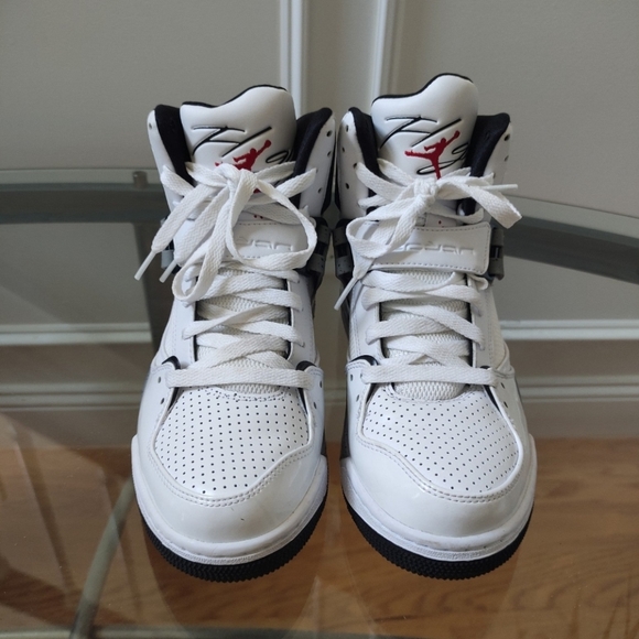 Jordan Flight 45 High White Cement 2010 384519-109 men's 8 - Picture 2 of 10